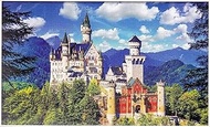 Neuschwanstein Castle Bavaria 500 Piece Wooden Jigsaw Puzzle Challenging Perfect for Family Fun Digital-Printed Puzzle for Adults Mother's Day