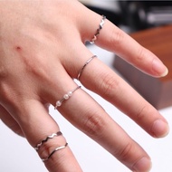 (Pack of 5) Latest Women's Rings 1 Set of 5 Gemintang Rings