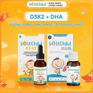 Vitamin D3K2 & DHA SoleChild Duo for Babies - Supports Brain Development & Strong Bones and Teeth DH
