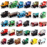 12PCS/LOT Mini Thomas and Friends Wooden Trains Children's Toys Magnetic Train for Kids