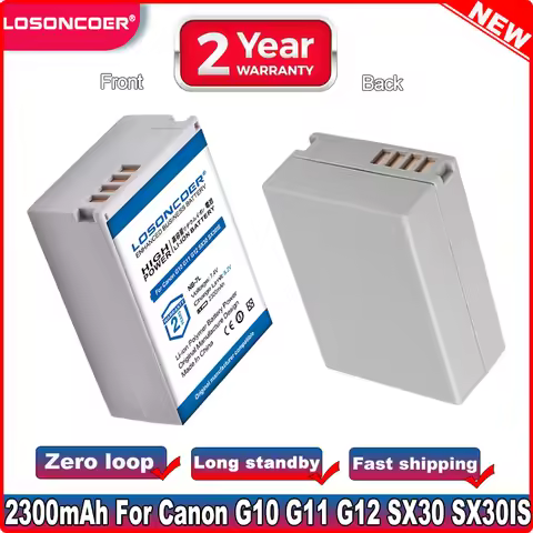 LOSONCOER NB-7L NB 7L NB7L 2300mAh Battery For Canon PowerShot G10 G11 G12 SX30 SX30IS Battery ~In S