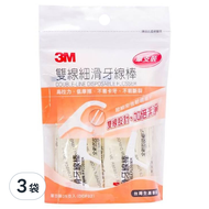 3M 雙線細滑牙線棒