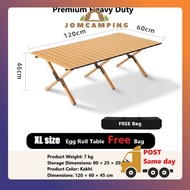 Meja lipat khemah Folding Table Portable Roll-Up khemah meja Picnic Table Market Stall Table BBQ Cam