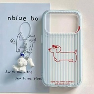 Dachshund dog stripe for 17ProMax iPhone 16pro case141312 3 in 1