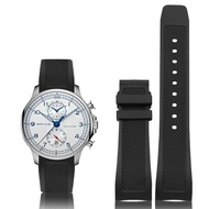 For IWC Universal Original Portuguese Silicone Watch Strap Men's Navigation Timing Arc Mouth Sports 