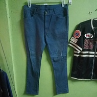 LEFLAH JEANS ELASTIC SKINNY SIZE 34 38 X38 INCH.PAHA 12 INCH