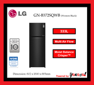 LG GN-B372SQWB 333L Dark Graphite Steel Top Freezer with Inverter Compressor &amp; Multi Air Flow