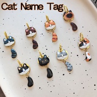 Customized Name Tags For Cats With Tails Free Carving Of Pet Tags Collars Name Tags Cute Cat Collar 