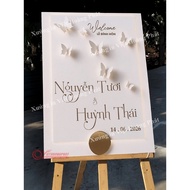 3D Printed Wedding Gate Board, Wedding Gate Guest Welcome Board, Wedding Decoration Welcome Board, A