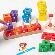 English enlightenment English enlightenment Fun Spelling Words Children Educational Wooden Toys CVC 