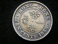 British Hong Kong - 1950年英屬香港一毫(Brass Cent)黃銅幣(英皇佐治六世像)