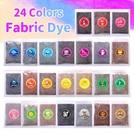 24 Color Fabric Dye Tie Dye Powder Cold Water textiles Dye 10g