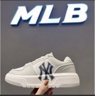 MLB New York Yankees 3M厚底老爹鞋休閒鞋 白灰色