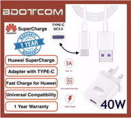 Huawei Super Charge SuperCharge Power Adapter Charger with USB TYPE-C Cable for Huawei P20 P20 Pro Mate 10 Mate 10 Pro Mate 20 Mate 20X Mate 20 Pro P30 P30 Pro