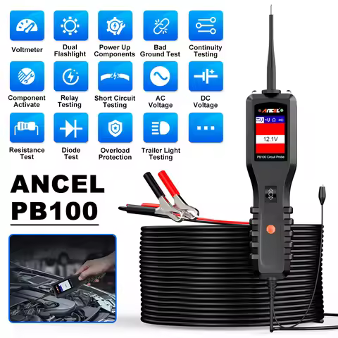 ANCEL PB100 Automotive Power Circuit Probe Tester 12V 24V Car Tester Light Electrical Diagnostic Too