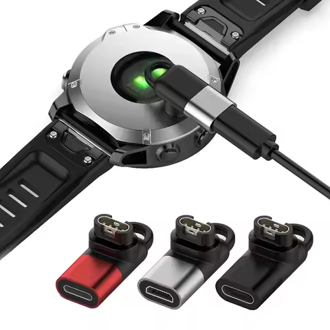 Micro USB/IOS/Type C Charging Adapter For Garmin Fenix 8 7 7S 7X Instinct 2 Watch Charger Connector