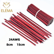 Red Black Double headed tin plated wire 24AWG 8cm 15cm Connector wire Jumper Wire DIY 2P Electronic 