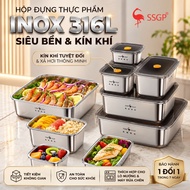 Munich 316L premium stainless steel food container - SSGP premium stainless steel box with lid, Stai