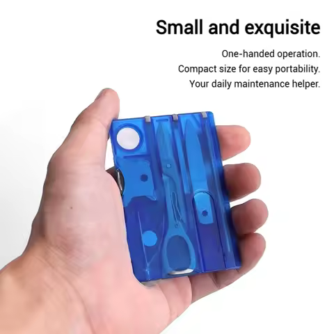 12 in 1 Edc Multitool Pocket Credit Swiss Card Knife Portable Outdoor Survival Card Tools Pocket Car
