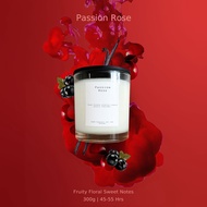 เทียนหอม กลิ่น Passion Rose 300g / 10.14 oz Double wicks candle (45-55 hrs) aRMANI Si PASSIONE (Si แดง)
