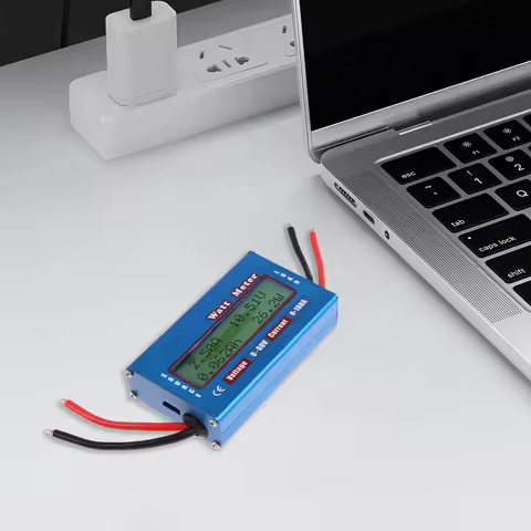 Digital LCD Display Blue DC 60V 100A Balance Voltage Battery Power Analyzer Watt Meter Checker Balan