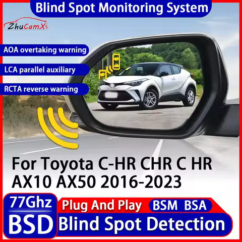 Car BSD BSM Blind Spot Detection Monitoring Warning System Change Lane Assistance For Toyota C-HR CH