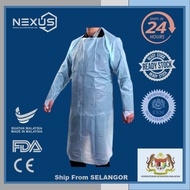 Disposable CPE Gown 30gsm Long Sleeves 1pcs/bag WCL008