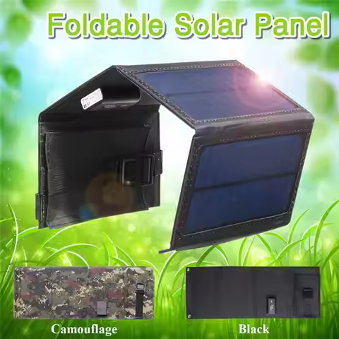 Waterproof 20W 5V Foldable USB Solar Panel Cells Mobile Phone Battery Charger