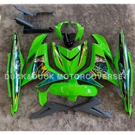 Y15ZR V1/V2 MX KING CHROME GREEN CUSTOME MOTOR COVER SET