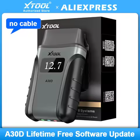XTOOL Anyscan A30D Bluetooth OBD2 Diagnostic Tool Hot Version Full System Bi-directional 16 Reset CA