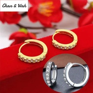 Chan Wah Malaysia Jewellery Emas 916 Original Lelong Subang Telinga Perempuan Anting Emas 916 Malaysia Earing Korean Style Earing Set for Girls White Gold Diamond Earrings for Women 925 Sterling Silver Jewelry Fashion Jewelry Gift for Women