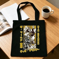 Jojo's Bizarre Adventure tote bag foldable bolsas de tela canvas  y2k einkaufstasche woman