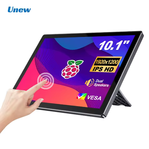Unew 10.1 inch Raspberry Pi Touch Screen Monitor 1920x1200 IPS Display HDMI Type-C USB-C for compati