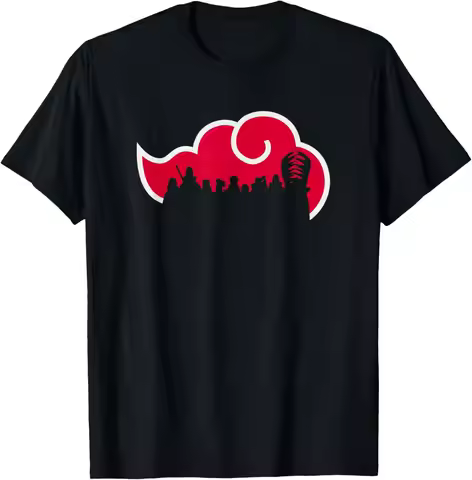 Naruto Shippuden Akatsuki Silhouette Anime T-Shirt S-6XL