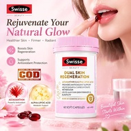 Swisse Dual Skin Regeneration 60 Soft Capsules Antioxidant for Healthy Skin