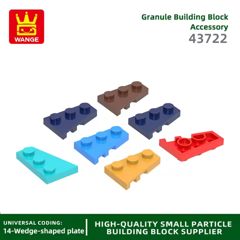 Wange 158Pcs/lot 43723 2x3 Right Wedge Plate Building Blocks MOC Accessories Compatible With Bricks 