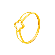 Top Cash Jewellery 916 Gold Poppy Clover Ring