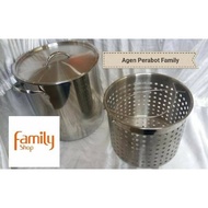 SUPRA HIGH STOCK POT WITH BUCKET 30 QT / BASKET BASKET 30 QT STAINLESS