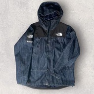 Rare Supreme The North Face Denim Dot Shot Jacket