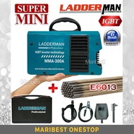 LADDERMAN MMA-300A/LT MINI INVERTER WELDING MACHINE ARC WELDING WITH E6013 WELDING ROD ELECTRODES