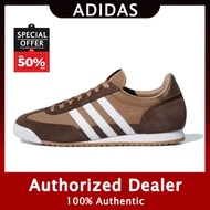 Adidas R71 casual shoes for both men and women, brown and white Unisex Sneakers