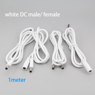 5v 12v 24v white 1m DC Male Female to male female Power Supply Connector extension Cable 5.5x2.1mm 1