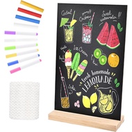 1 Pek 8.1x12 dalam Papan Tanda Papan Kapur dengan Penyangga untuk Meja Papan Tanda Papan Kapur Kecil