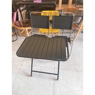 [2 MÀU] Bàn Lá Cafe Gấp Gọn Như Ý Funi – Mặt Sắt Chân Ống 19 Cứng Cáp Sơn Tĩnh Điện Bóng