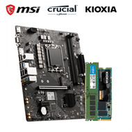 【重磅價】微星 PRO H610M-G WIFI DDR4+美光 DDR4-3200 8G+KIOXIA Exceria G2 500GB