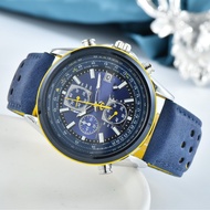 [Ready Stock] Blue Angel Men's Watch Fashion Belt Quartz Watch Watch Precise
