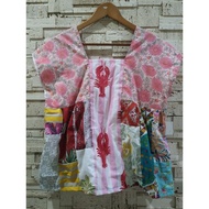 Square Neck Shirt Indian Fabric Bust 40" 44" Length 24"
