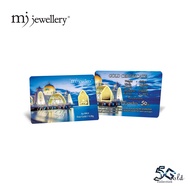 MJ Jewellery 5G Gold Collection 999.9/24K Masjid Series Gold Bar F56 (0.2g)