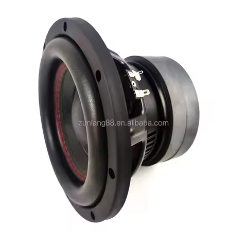 Factory 8inch Black Bulletproof Cloth with Rubber Edge 4Ω 91dB Car Aduio Bass Speaker RMS Power 300W