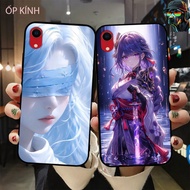 Iphone XR glass phone case with beautiful anime gamer image